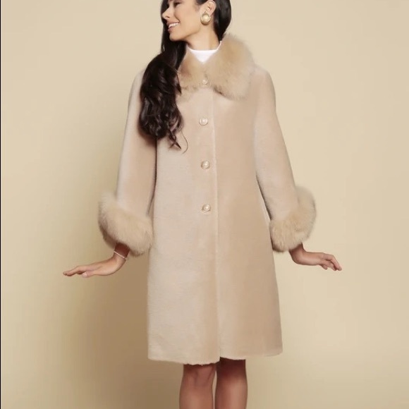 Santinni London 100% Lambswool Coat - Picture 5 of 5